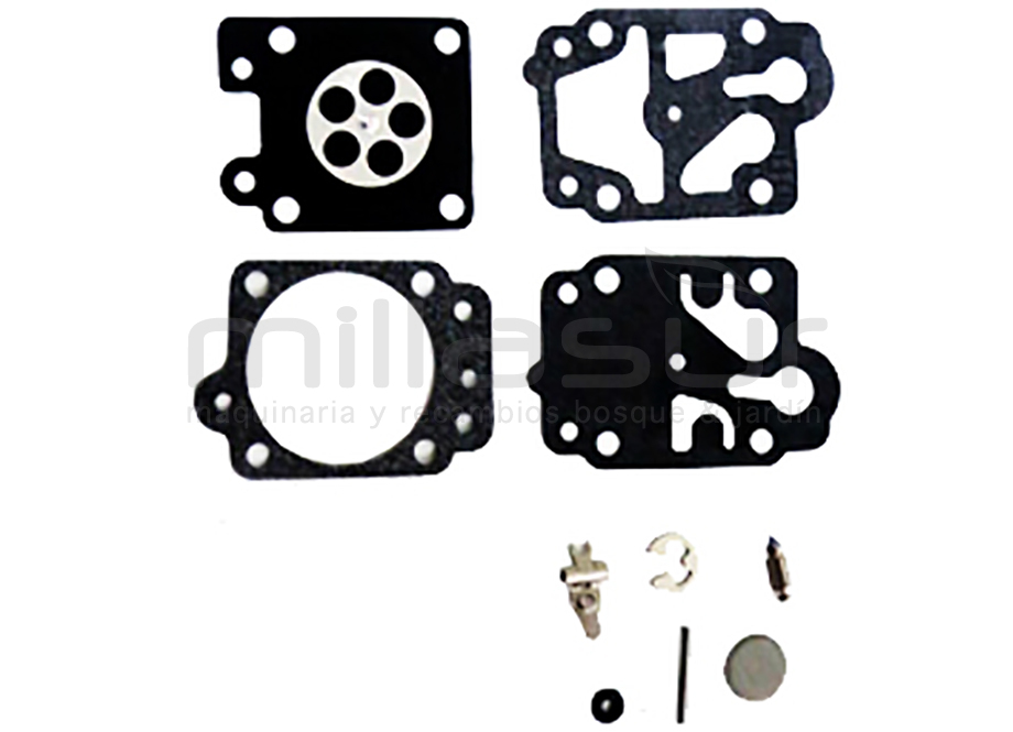 Carburetor Gasket & Diaphragm Rebuild Kit For Kawasaki TJ27 & TK7 Engines
